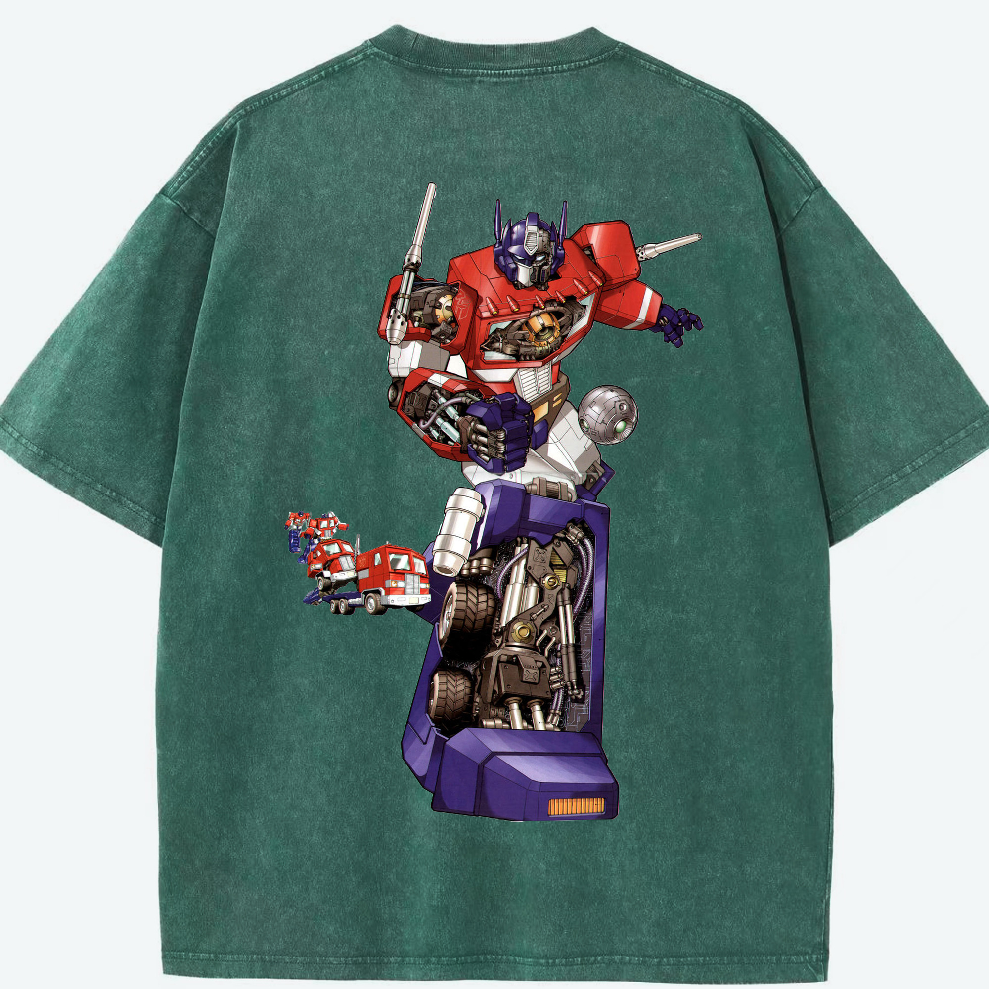 （画像用）  綿100% ヴィンテージ風 半袖Tシャツ（背面プリント）